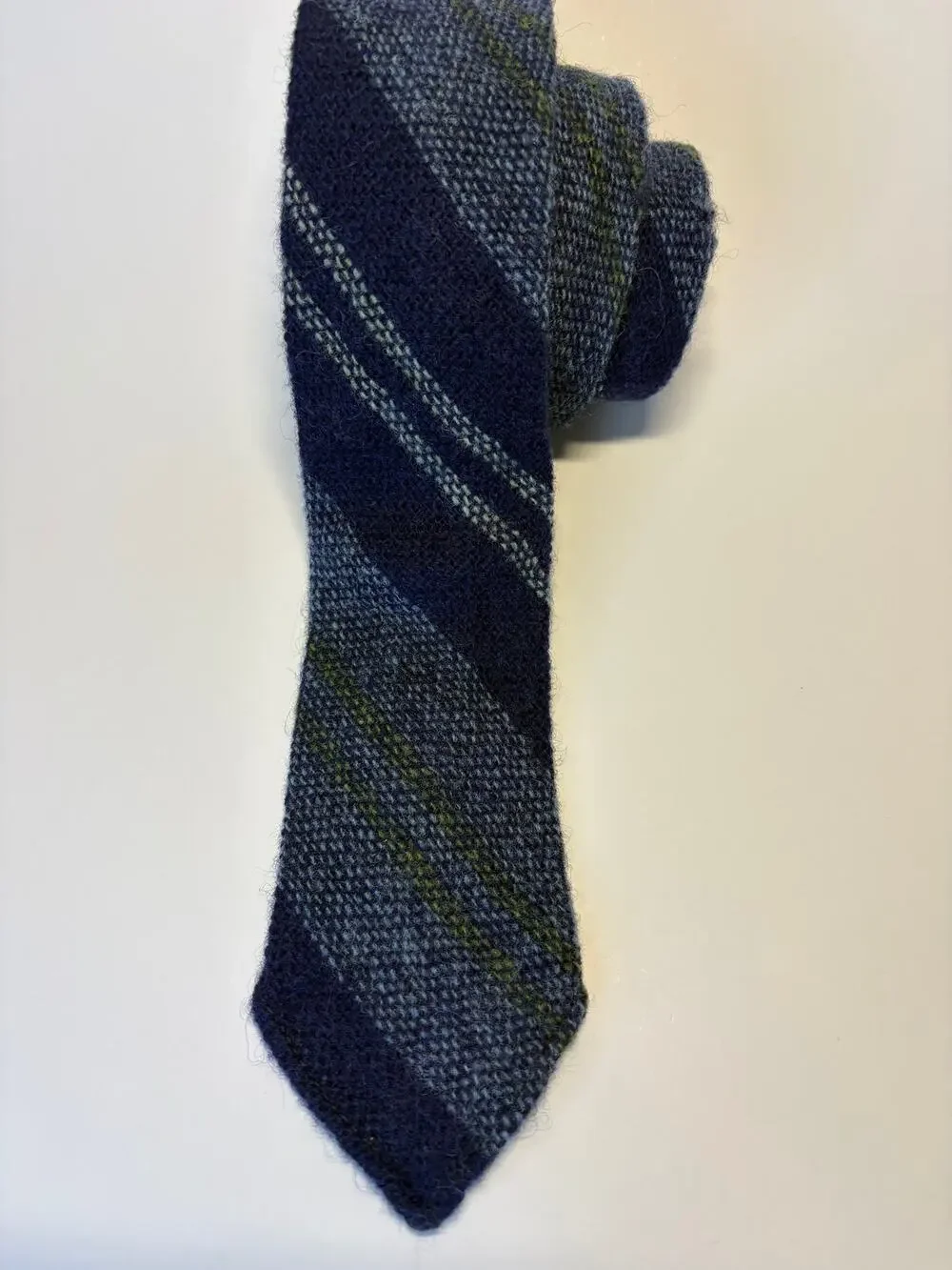Mens Plaid Shetland Wool Neck Tie by St. Andrew's by Stratford